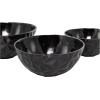 image:imageThe Novogratz Aluminum Faceted Decorative Bowl Set of 3 14 12 10W Black