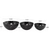 image:imageThe Novogratz Aluminum Faceted Decorative Bowl Set of 3 14 12 10W Black
