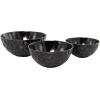 image:imageThe Novogratz Aluminum Faceted Decorative Bowl Set of 3 14 12 10W Black
