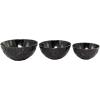 image:imageThe Novogratz Aluminum Faceted Decorative Bowl Set of 3 14 12 10W Black