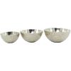 image:imageThe Novogratz Aluminum Metal Decorative Bowl Decorative Bowl Faceted Decorative Containers Set of 3 Decorative Keepsake Boxes 14 12 10W Silver