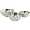image:imageThe Novogratz Aluminum Metal Decorative Bowl Decorative Bowl Faceted Decorative Containers Set of 3 Decorative Keepsake Boxes 14 12 10W Silver