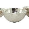 image:imageThe Novogratz Aluminum Metal Decorative Bowl Decorative Bowl Faceted Decorative Containers Set of 3 Decorative Keepsake Boxes 14 12 10W Silver