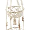image:imageThe Novogratz Fabric Macrame Handmade Hanging Wall Planter 10 x 10 x 49 White