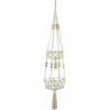 image:imageThe Novogratz Fabric Macrame Handmade Hanging Wall Planter 10 x 10 x 49 White