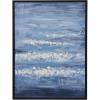 image:imageCosmoLiving by Cosmopolitan Canvas Landscape Framed Wall Art with Black Frame 30 x 1 x 39 Blue