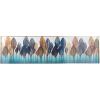 image:imageCosmoLiving by Cosmopolitan Porcelain Leaf Framed Wall Art with Gold Aluminum Frame 71 x 2 x 20 Blue