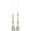 image:imageDeco 79 Aluminum Metal Decorative Candle Holder Candle Stand Set of 2 Candlestick Holder 15 14H SilverSilver