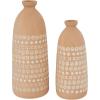 image:imageDeco 79 Ceramic Handmade Decorative Vase Centerpiece Vases with Star Patterns Set of 2 Flower Vases for Home Decoration 15 12H PinkPink