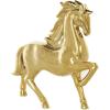 image:imageDeco 79 Ceramic Horse Decorative Sculpture Prancing Home Decor Statue Accent Figurine 12 x 4 x 12 SilverGold