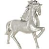 image:imageDeco 79 Ceramic Horse Decorative Sculpture Prancing Home Decor Statue Accent Figurine 12 x 4 x 12 SilverSilver