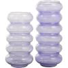 image:imageDeco 79 Glass Decorative Vase Bubble Centerpiece Vases Set of 2 Flower Vases for Home Decoration 13 11 H PurplePurple
