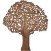 image:imageDeco 79 Mango Wood Tree Home Wall Decor Large Carved Wall Sculpture with Scrollwork Wall Art 71 x 3 x 79 BrownBrown