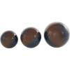 image:imageDeco 79 Plastic Decorative Orbs amp Vase Filler Abstract Brushed Decorative Balls with Brown Stripe Set of 3 Vase Filler 6 5 4 W BlueBlue