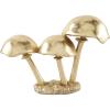 image:imageDeco 79 Polystone Mushroom Decorative Sculpture Metallic Home Decor Statue with Textured Base Accent Figurine 10 x 4 x 7 GoldGold