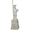 image:imageDeco 79 Polystone Statue of Liberty Decorative Sculpture Home Decor Statue Accent Figurine 5 x 5 x 17 SilverSilver