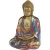 image:imageDeco 79 Resin Buddha Decorative Sculpture Home Decor Statue Accent Figurine 6 x 5 x 9 Multi ColoredMulti Colored
