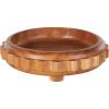image:imageDeco 79 Teak Wood Gear Handmade Decorative Bowl with Peg Leg 18 x 18 x 5 Brown