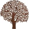 image:imageDeco 79 Wooden Tree Home Wall Decor Carved Wall Sculpture with Bird Accents Wall Art 43 x 1 x 45 Brown