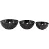 image:imageThe Novogratz Aluminum Faceted Decorative Bowl Set of 3 14 12 10W Black