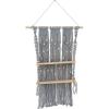 image:imageThe Novogratz Cotton Macrame Handmade 2 Shelves Wall Shelf 25 x 6 x 47 Gray25 x 6 x 47