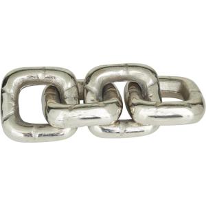 image:imageDeco 79 Aluminum Metal Chain Decorative Sculpture Home Decor Statue Accent Figurine 14 x 5 x 3 SilverBlack