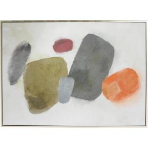 image:imageDeco 79 Canvas Geometric Abstract Square Shaped Framed Wall Art with White Washed Backing 66 x 2 x 48 Multi ColoredMulti Colored