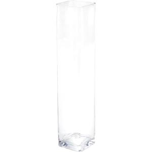 image:imageDeco 79 Glass Decorative Vase Tall Centerpiece Vase Flower Vase for Home Decoration 4 x 4 x 20 Clear