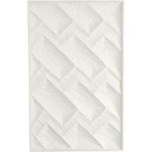 image:imageDeco 79 Metal Geometric Home Wall Decor Dimensional Wall Sculpture Wall Art 23 x 2 x 36 White