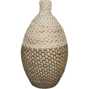 image:imageDeco 79 Seagrass Handmade Tall Woven Floor Vase 12 x 12 x 22 Brown11 x 11 x 20