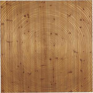 image:imageDeco 79 Wood Geometric Handmade Home Wall Decor Spiral Wall Sculpture Wall Art 47 x 2 x 47 Brown