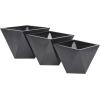 image:imageCosmoLiving by Cosmopolitan Metal Geometric Indoor Outdoor Planter Hexagon Large Planter Pot Set of 3 Planters 20 16 10W WhiteBlack