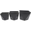 image:imageCosmoLiving by Cosmopolitan Metal Geometric Indoor Outdoor Planter Hexagon Large Planter Pot Set of 3 Planters 20 16 10W WhiteBlack