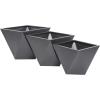 image:imageCosmoLiving by Cosmopolitan Metal Geometric Indoor Outdoor Planter Hexagon Large Planter Pot Set of 3 Planters 20 16 10W WhiteGray