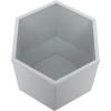 image:imageCosmoLiving by Cosmopolitan Metal Geometric Indoor Outdoor Planter Hexagon Large Planter Pot Set of 3 Planters 20 16 10W WhiteWhite