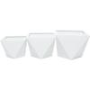 image:imageCosmoLiving by Cosmopolitan Metal Geometric Indoor Outdoor Planter Hexagon Large Planter Pot Set of 3 Planters 20 16 10W WhiteWhite