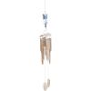 image:imageDeco 79 Bamboo Wood Ship Wheel Handmade Windchime with Log Chimes 8 x 4 x 36 Blue8 x 4 x 36