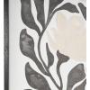 image:imageDeco 79 Canvas Floral Framed Wall Art with Black Stems and Leaves 24 x 20 x 1 White