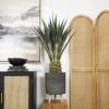 image:imageDeco 79 Faux Foliage Agave Artificial Tree with Black Pot 27 x 27 x 47 Green3ft 11in