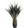 image:imageDeco 79 Faux Foliage Agave Artificial Tree with Black Pot 27 x 27 x 47 Green3ft 11in