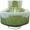 image:imageDeco 79 Glass Geometric Vase 11 x 10 x 12 GreenSMALL SIZE
