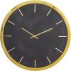 image:imageDeco 79 Marble Wall Clock with White Face 16 x 2 x 16 GoldBlack