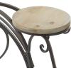 image:imageDeco 79 Metal Bike Indoor Outdoor Plantstand Indoor Outdoor 2 Tier Plant Shelf Plant Stand 31 x 10 x 23 BrownBrown