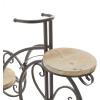 image:imageDeco 79 Metal Bike Indoor Outdoor Plantstand Indoor Outdoor 2 Tier Plant Shelf Plant Stand 31 x 10 x 23 BrownBrown