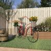 image:imageDeco 79 Metal Bike Indoor Outdoor Plantstand Indoor Outdoor Plant Shelf with Basket and Saddle Bag Planters Plant Stand 56 x 21 x 38 RedRed