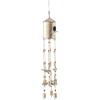 image:imageDeco 79 Metal Butterfly Indoor Outdoor Birdhouse Windchime with Glass Beads and Bells 5 x 5 x 32 BronzeBronze