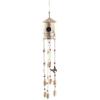 image:imageDeco 79 Metal Butterfly Indoor Outdoor Birdhouse Windchime with Glass Beads and Bells 5 x 5 x 32 BronzeBronze