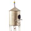 image:imageDeco 79 Metal Butterfly Indoor Outdoor Birdhouse Windchime with Glass Beads and Bells 5 x 5 x 32 BronzeBronze