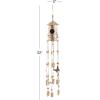 image:imageDeco 79 Metal Butterfly Indoor Outdoor Birdhouse Windchime with Glass Beads and Bells 5 x 5 x 32 BronzeBronze