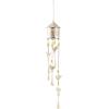 image:imageDeco 79 Metal Butterfly Indoor Outdoor Birdhouse Windchime with Glass Beads and Bells 5 x 5 x 32 BronzeGold